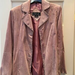 Pink Suede Blazer